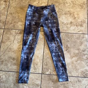 Grey Pixelated Leggings